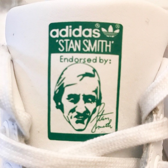 Adidas Stan Smith Originals White and Green Sz 5.5 - Picture 4 of 6